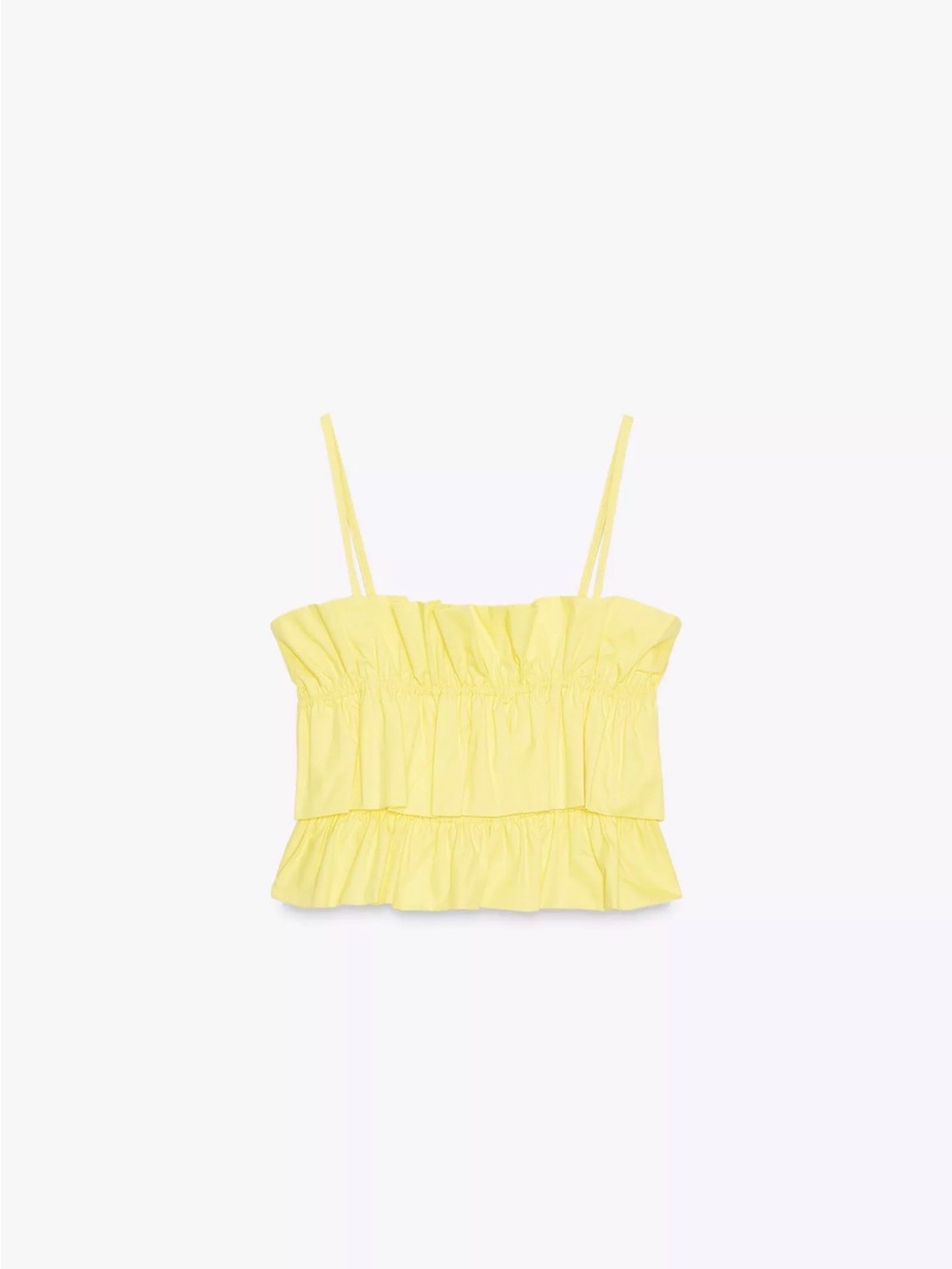 Zara Poplin crop top NWT